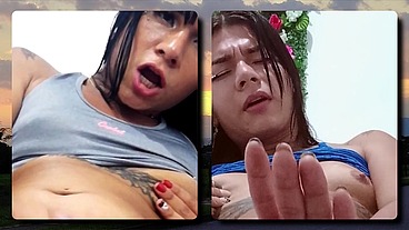 TS Angelique Monroe - Orgasm Face Collection