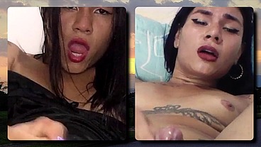 TS Angelique Monroe - Orgasm Face Collection