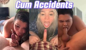 Amateur couple's laughter-filled accidental premature ejaculation