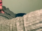 "You gonna eat your Cum for me? Be a good boy" I fail to continue the JOI