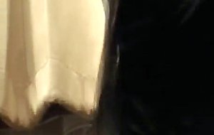 Helen in black latex boots