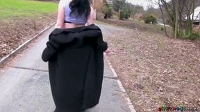 Curious Blonde with Big Curves Enjoys Intimate Moments in an Abandoned House - Girlfriends XXX