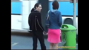 busty teen picked for backseat fuck
