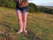 I wanted to pee in my jean shorts on a walk outdoors ;)