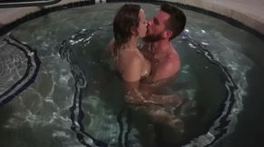 Sticky Public Spa Lovemaking: Caught Cum-Filled Orgasms Inside the Tub's Steamy Depths