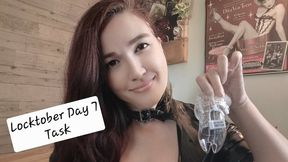 Locktober Day 7 Task for Chastity Subs