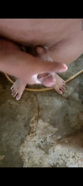 Handjob with soap Who wants to try it?
