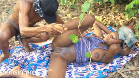 I Fuck My Step Ebony Stepsister in the Bush on Our Way to the Farm Because Stepmom Was at Home 013