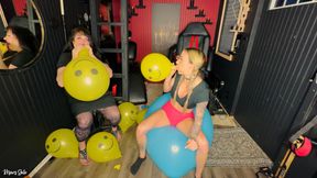 First Time Inflating and Popping Balloons: Mars Solo and Harmony