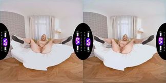 TmwVRnet Rebecca Black Blonde masturbates to clear her mind