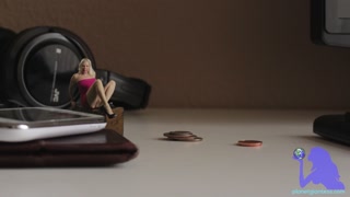 Your Tiny Shrunken Wife Encourages You to Jerk and Cum All On Her Tiny Body