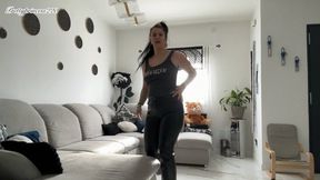 farting session in leather pants