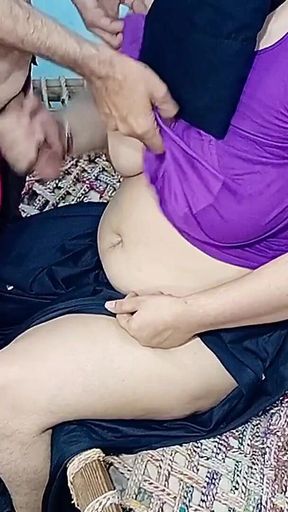 Big Boobs Woman Ran Out of the House to Get Her Lover's Big Cock but He Tity Fucked and Fingered in Pussy