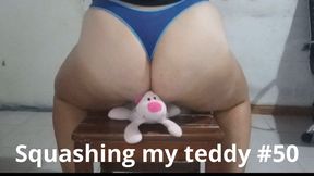 Squashing my teddy #50