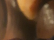 Naughti Kitti Shhh, don't wake up the roomie, she quietly plays with her favorite toy, Part 1 of 3