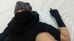 Friend's Muslim Wife in Black Hijab Was Looking Sexy