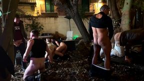 une orgie bareback entre bandes rivales dans un hotel desaffecte