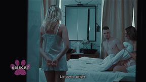 will step dad fuck and cum inside step daughter jessie ames in share bed while step mom?