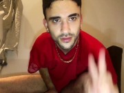 FTM Billy Vega riding big dildo