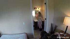 Behind the scenes with busty Brett Rossi