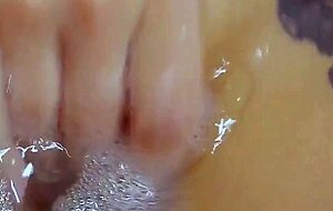 My pussy came from dildo in the form of ice cream