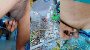 twink with small penis funny masturbating and pissing