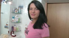 Brunette in heat gets her ass slammed by a big cock