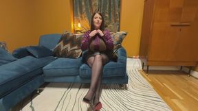 Weak For My Tight Satin Blouse and Silky Nylons!