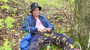 A Guy Followed A In The Woods And Caught Him Jerking Off - Cute Guy