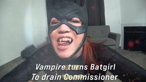 Vampire turns Batgirl to drain commissioner 08