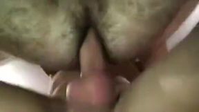 Bareback fucking a hairy ass