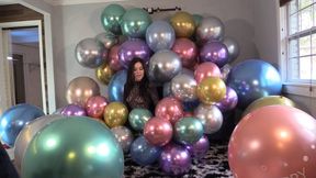 Chrome Balloon Mayhem: NYE Balloon Popping