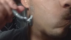 Shaving For going to work tomorrow
