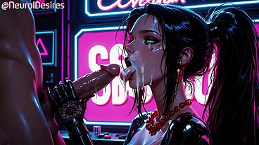 Cyberpunk Girl Fucked In Bar ~ AI-Generated