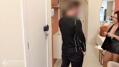 Cocky Hotwife Handles Macho Delivery Man While Cuckold Records Betrayal
