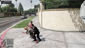 Me follo a peatonas en plena calle (GTA 5)