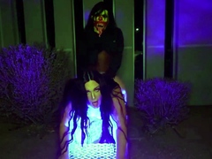 Non stop doggystyle drilling for big booty Latina slut
