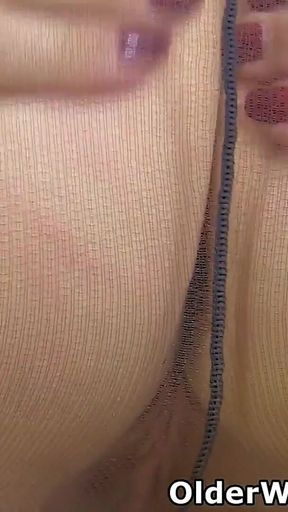 British GILF Savana Wears Her Maid Uniform as Proper Housewives Do