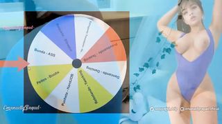 wheel of sex jerk off game Beauty gigantic booty hispanic with transparent
