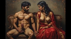 Indian stepmom fulfilled her stepson&#039;s desire by sucking and swallowing her huge load of cum