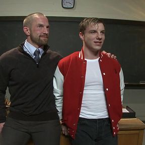 Big Cock Jock Gets Fucked and Paddled by His Biology Teacher