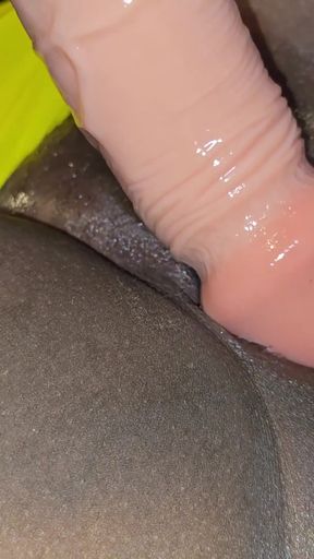 Sexy Sheron Yellow Saree Big Booty Queen Hard Fuck 13inch Big Dildo Play