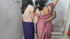 Indian Desi Bhabhi Threesome Sex Video. Indian Threesome Sex Video.