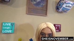 I Let This Married Husband Cheat On His Wife By Fingering My Shaved Pussy And Grabbing Huge Udders, Petite Ebony Whore Sheisnovember Big Boobs And Large Brown Areolas Fondled, Sexy Panties Pulled Down, Big Butt Asshole Touched on Msnovember