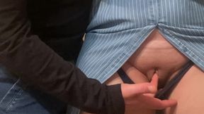 OMG!!! A Stranger Rubs His Dick On Me and Fingered My Pussy in The Subway