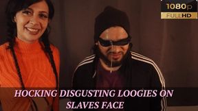 Alexis - Hocking DISGUSTING Loogies on Slave's Face - {HD 1080P}