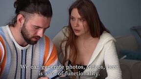 milf caught me with her AI nudes  She get horny and let me fuck her