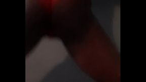 Working hard bright shiny red sparkly