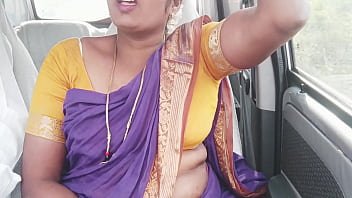 Indian maid car sex Telugu dirty talks.