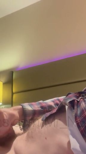 TEASER Hotel masturbation. Big dick jerked by British straight guy to cumshot. Hung and horny, big white cock cumming&hellip;   Clip 1
